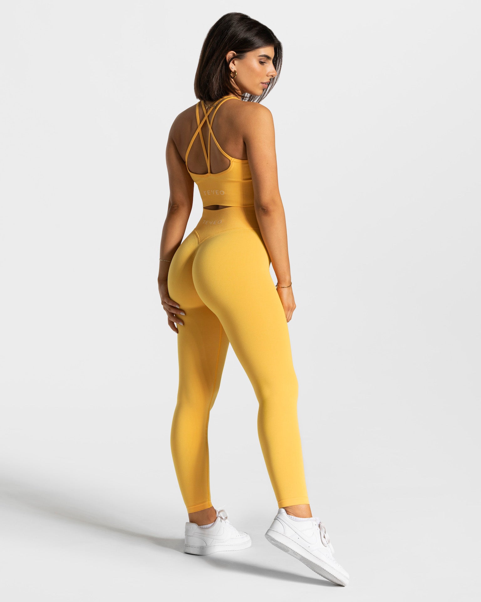 Statement Scrunch Leggings Gelb – TEVEO Official Store