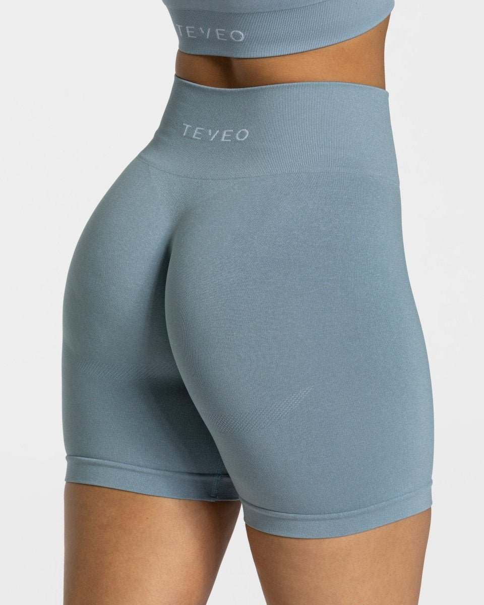 Classy Seamless Shorts "Stahlblau" - TEVEO